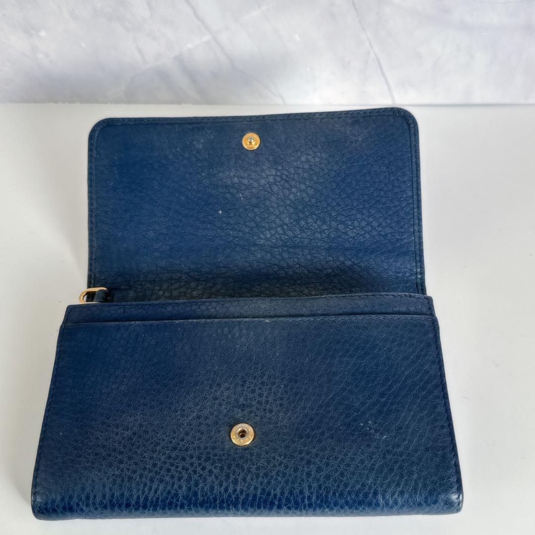 美品】PRADA プラダ 二つ折り財布 ストラップポーチ 1MH438