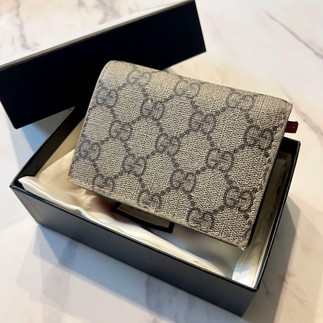 GUCCI グッチ GG柄チェリー さくらんぼ二つ折り財布