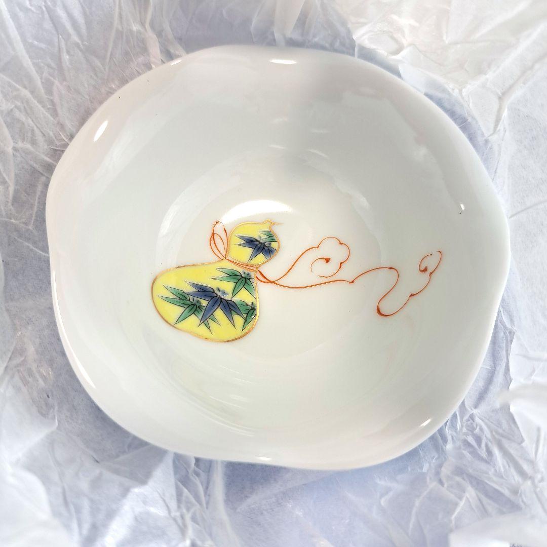 深川製磁　六瓢　銘々皿揃　瓢箪　お皿　食器　百年庵　5枚セット　AT1.38 Yahoo!オークション -「深川製磁 ひょうたん」の落札相場・落札価格