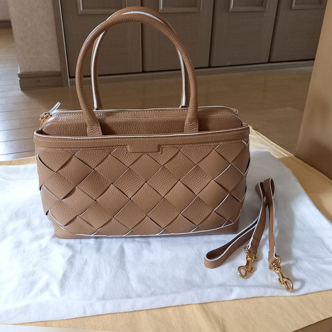 美品】 アナイ美品✴️ ANAYI バッグ イントレチャート ハンドバッグ