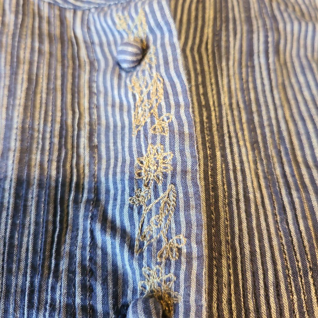 【ISSEY MIYAKE HaaT】 インド手刺繍　ミラーワーク　ワンピース イッセイミヤケ ハートISSEY MIYAKE HaaT インドコットン刺繍