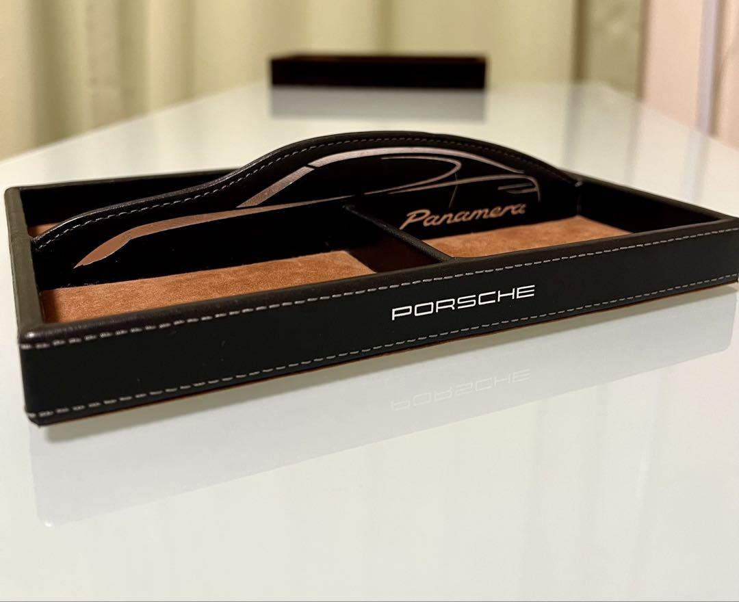 美品ポルシェパナメーラ レザートレー小物入れ
