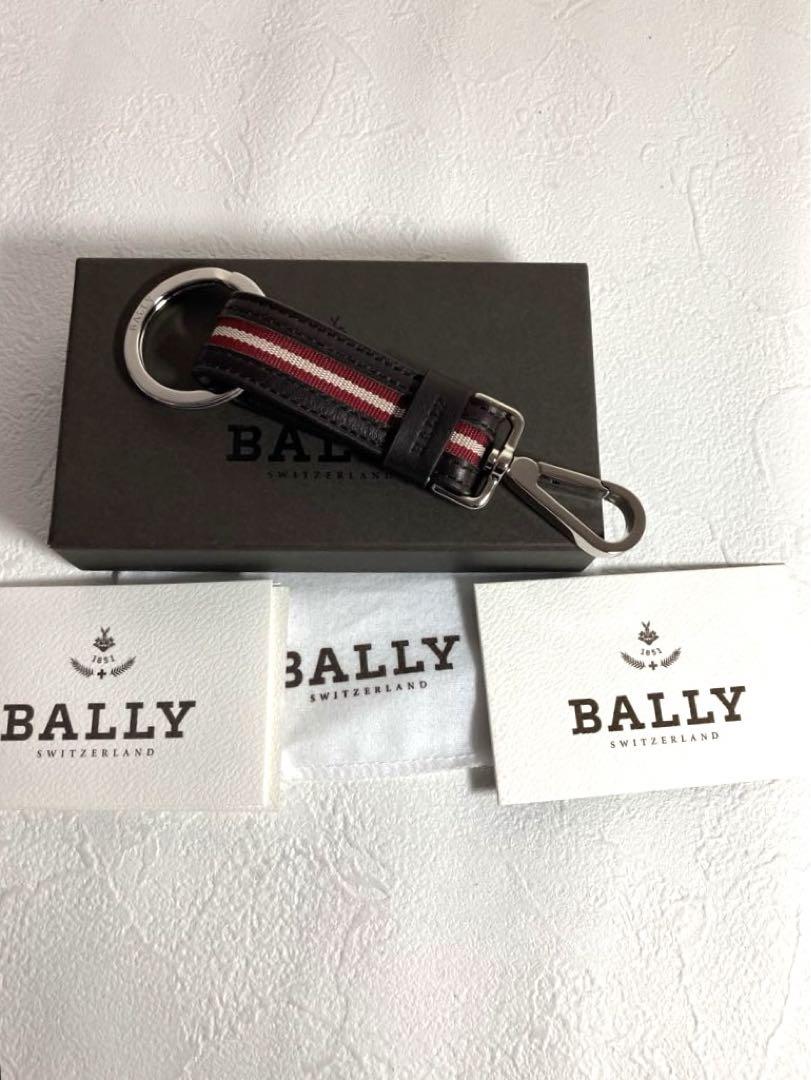 美品　BALLY バリー　キーホルダー　キーリング　ブラウン　箱、説明書付き