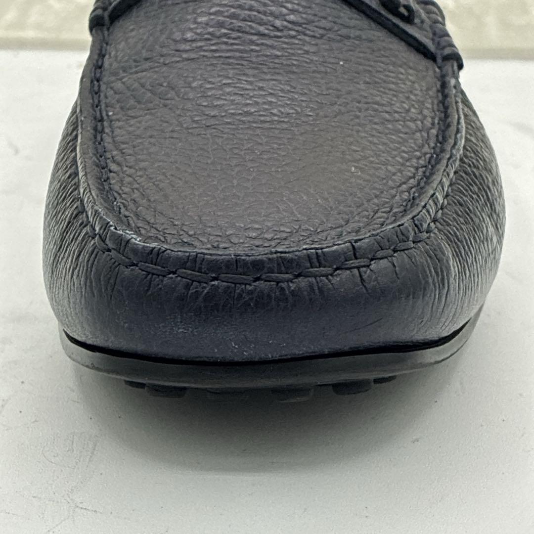 良品 TOD'S トッズ ビットローファー 8.5 シボ革 ドライビングシューズ