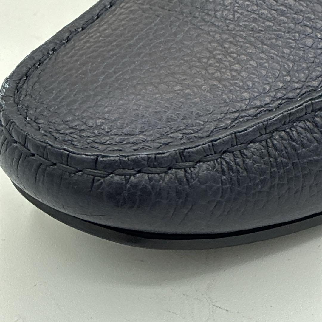 良品 TOD'S トッズ ビットローファー 8.5 シボ革 ドライビングシューズ