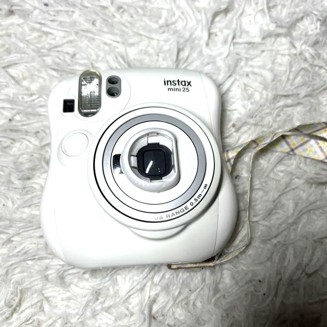 極美品 チェキ Fujifilm instax mini25 ホワイト
