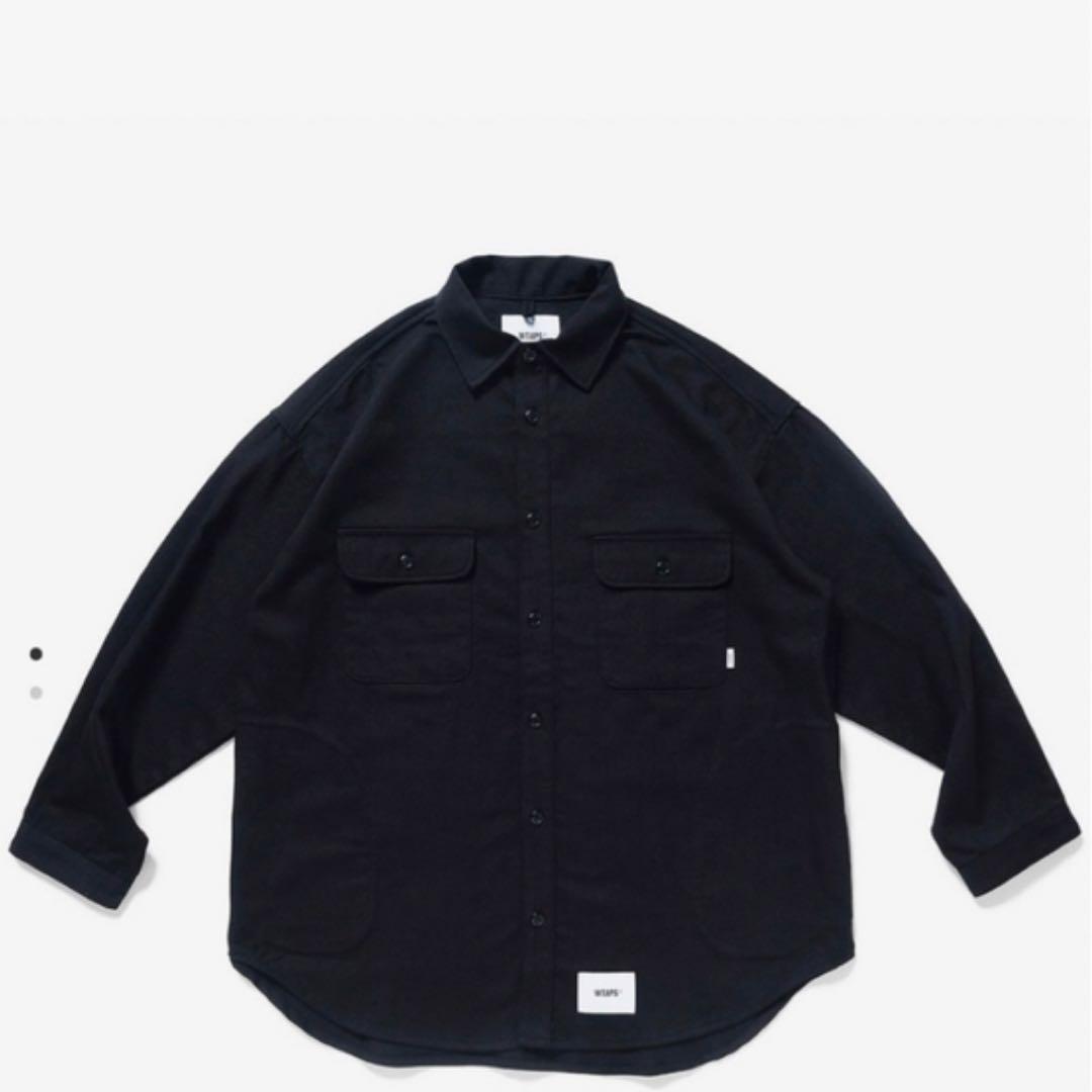 WTAPS WCPO 02 LS TWILL 22AW Lサイズ BLACK