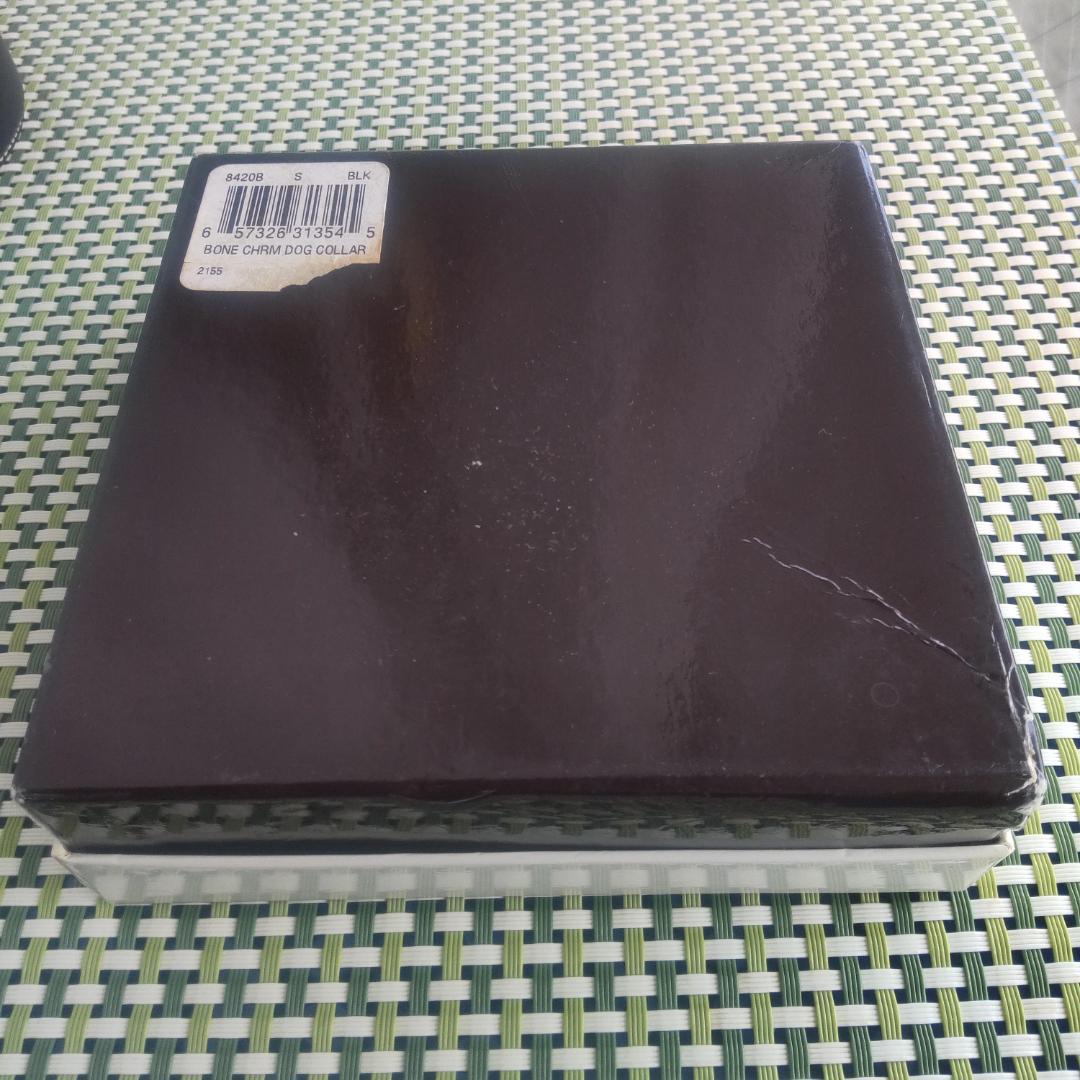【犬用品】コーチ COACH 黒 レザー首輪S