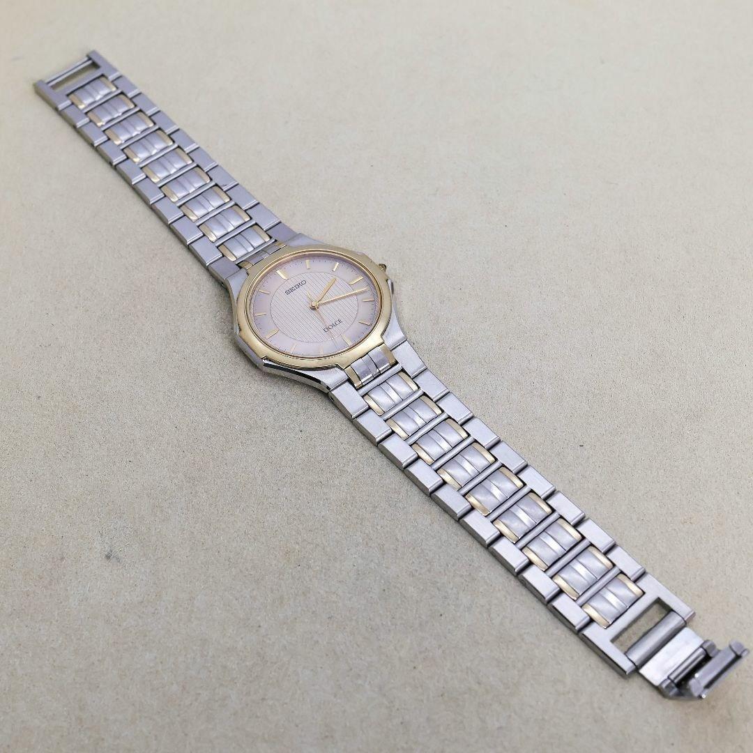 稼働 SEIKO Dolce 腕時計 ゴールドベゼル ボーイズ 新品電池 816