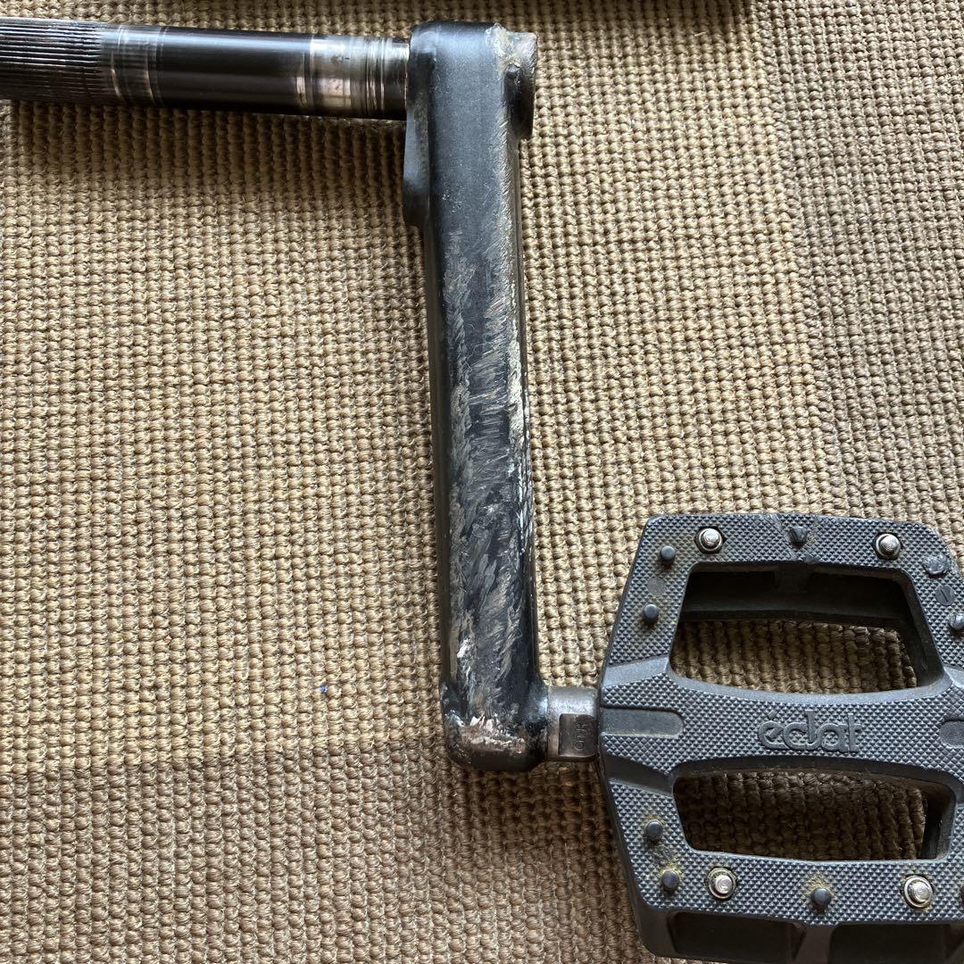 bmx クランク2p eclat 22mm 175mm BLACK エクラ