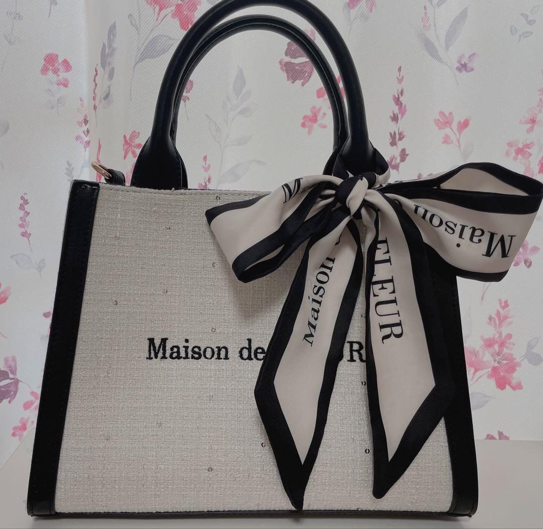 メゾン ド フルール Maison de FLEUR スカーフ付き2Wayバッグ