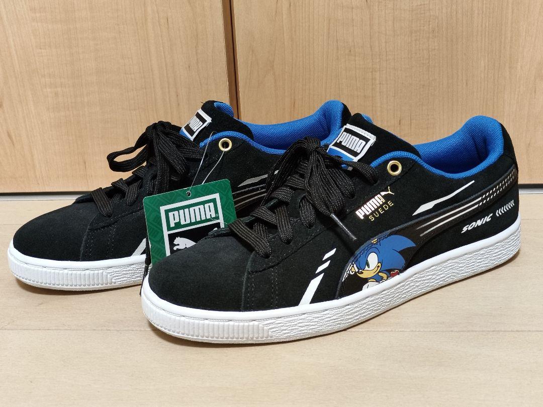 新品 PUMA SUEDE セガ ソニック スニーカー 黒 24cm