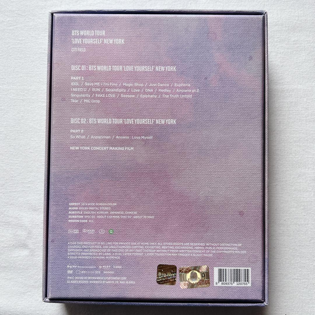 BTS LoveYourself / LYS NEWYORK DVD ジョングク BTS LoveYourself / LYS NEWYORK DVD ジョングク