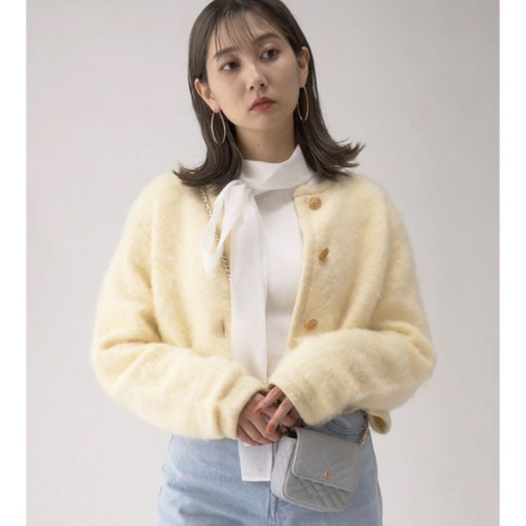 SNIDEL モヘア　ニット　ジャケット　新品　スナイデル