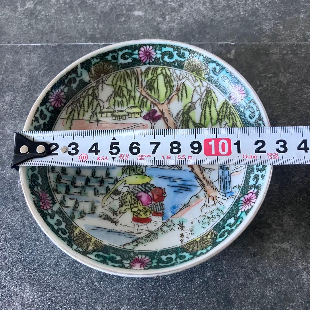 装飾皿 風景画 骨董品 明治 小皿10枚セット 古伊万里皿 明治時期 装飾皿 風景画 骨董品 明治 小皿10枚セット 古伊万里皿 明治時期