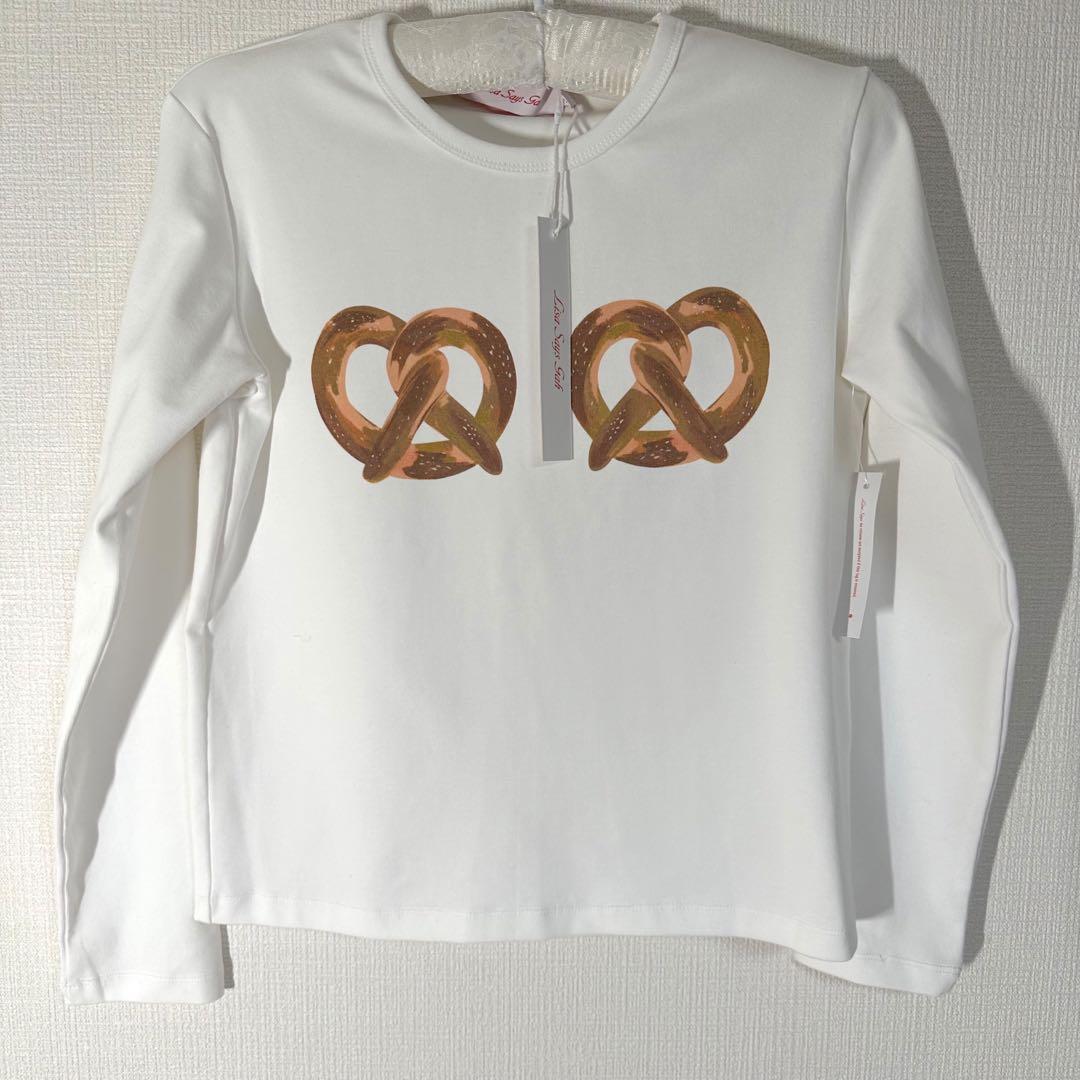 新品LISASAYSGAHホワイト長袖Tシャツトップスfever