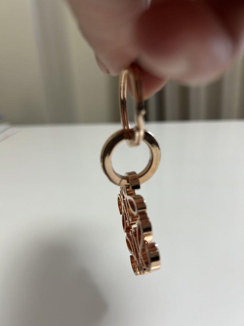【美品】LOEWE ロエベ アナグラム キーリング ローズゴールド