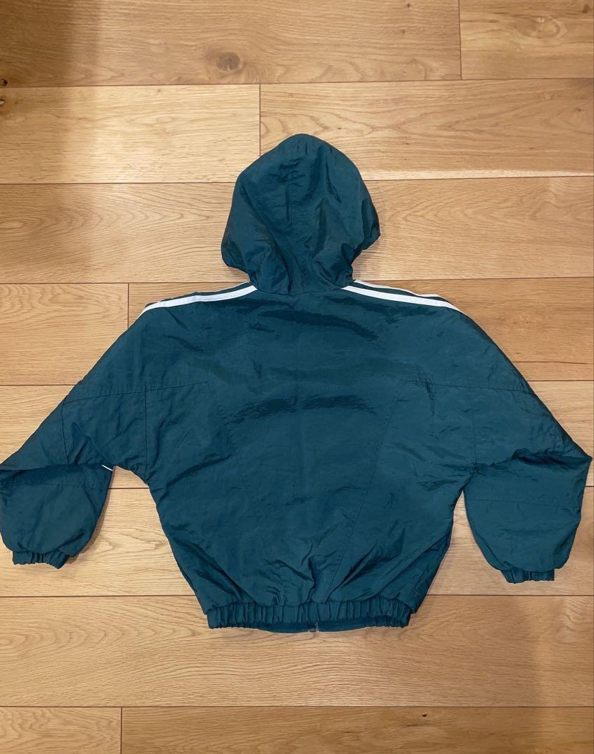 90s adidas BIGロゴ& トレフォイル ジャケット パーカー S