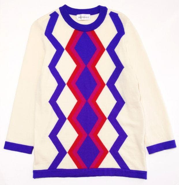 YSL イヴサンローラン ウール ニット ヴィンテージ 福助 アーカイブM Yves Saint Laurent