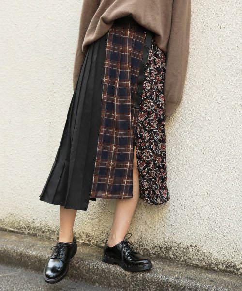 日本大特価 Pageboy ページボーイ 柄切り替えフレアスカート ブラック アウトレット人気商品 Ixtapastanwood Com