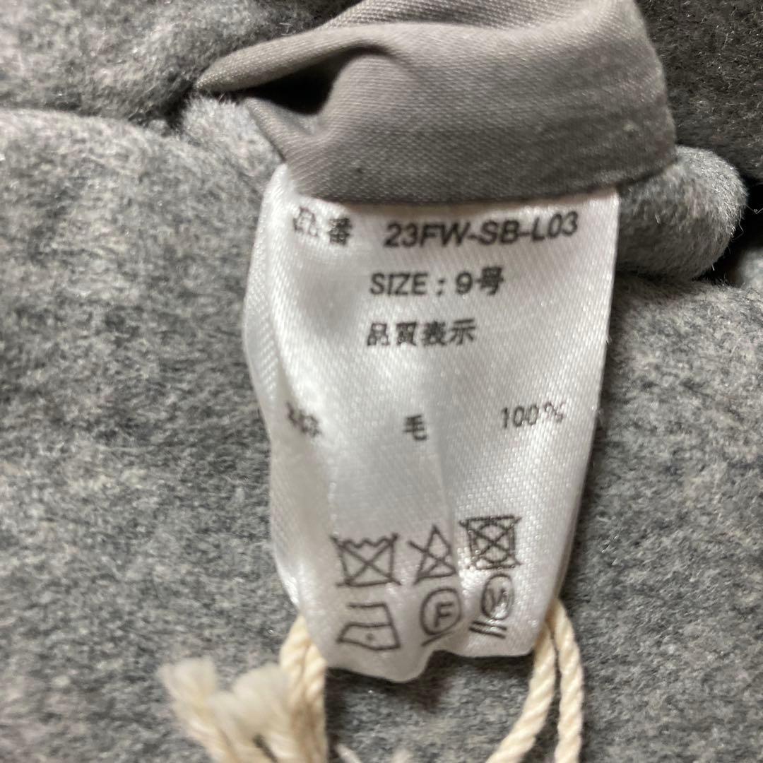 + THE SEA ウール100%　グレー ロングコート mdprevattcaulkingandwaterproofing.com