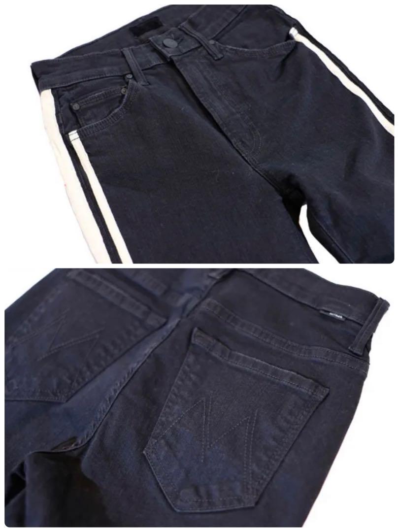 【MOTHER】INSIDER CROP STEP FRAY BLACK GYR