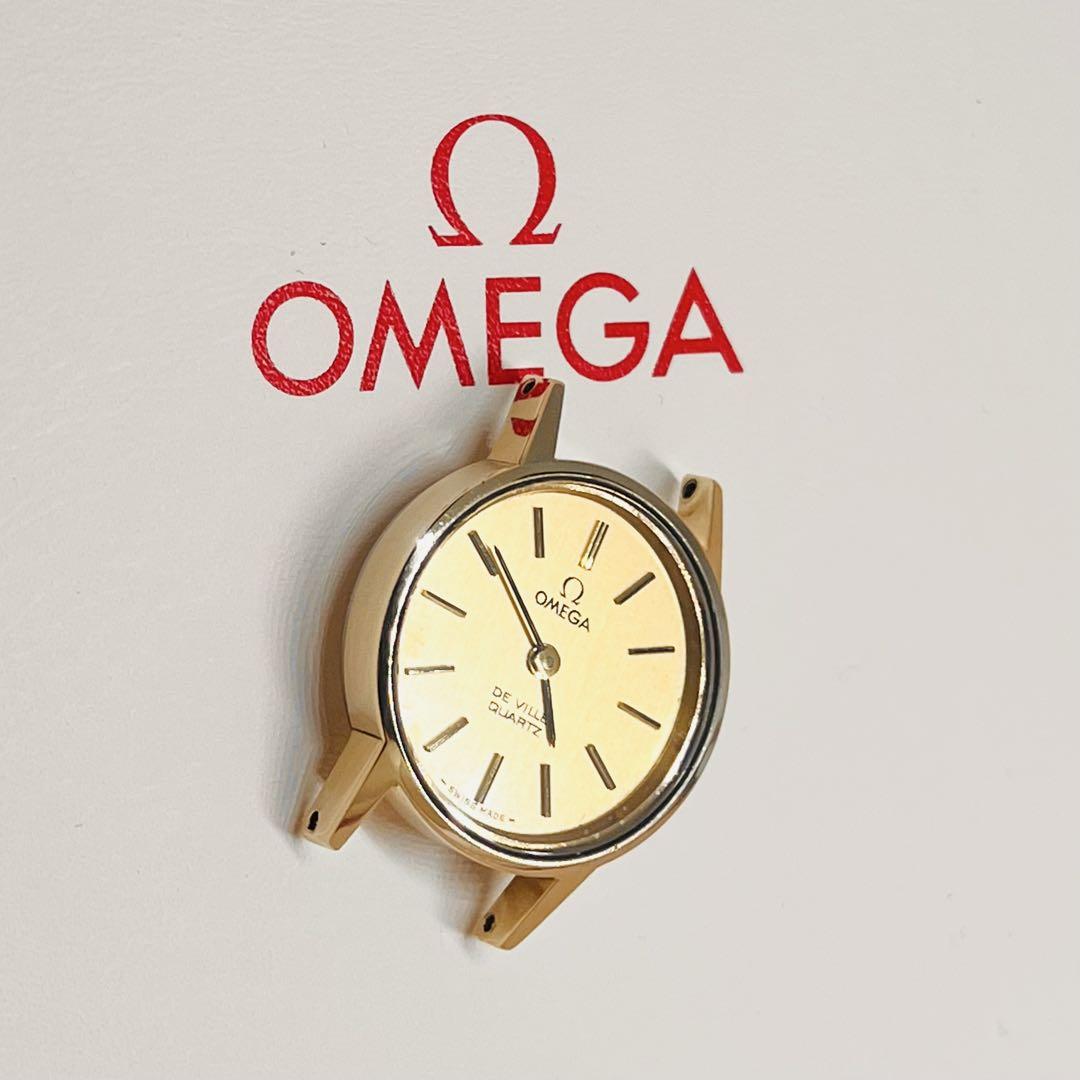 【美品・動作良好】 OMEGA De Ville デヴィル　クォーツ　純正尾錠