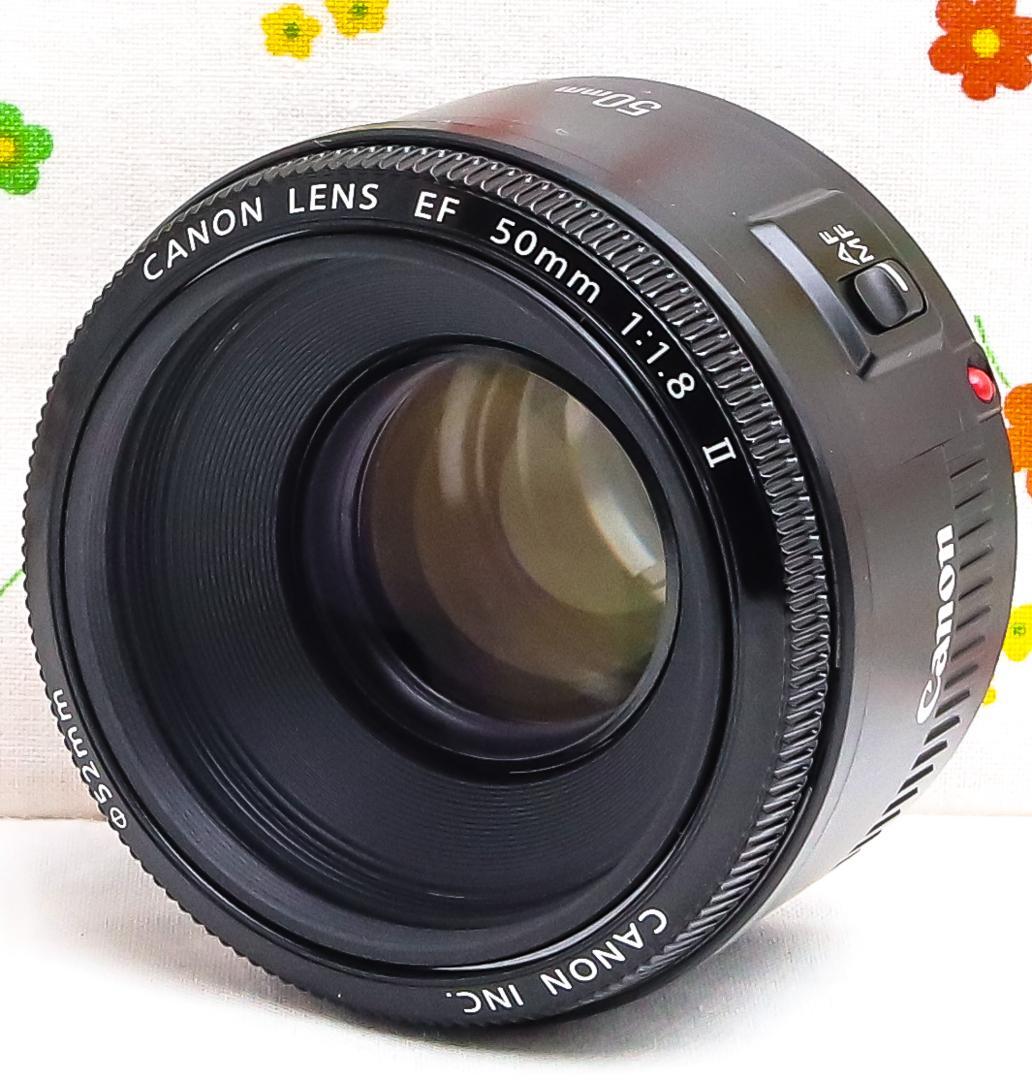 美品 キャノン Canon EF 50mm F1.8 Ⅱ☆単焦点レンズ☆ - メルカリ