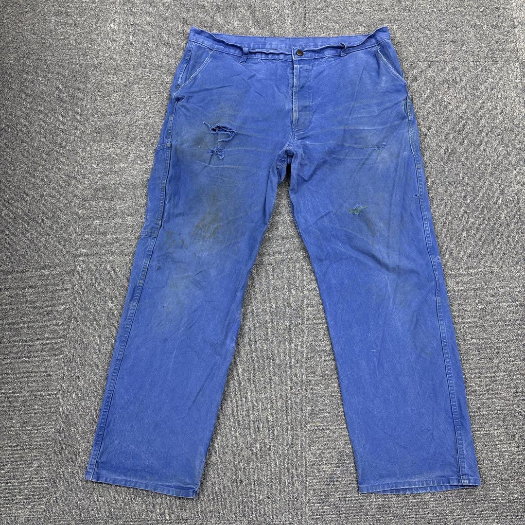 ユーロヴィンテージ50-60`s フレンチワークパンツ　コットンツイル　W38
