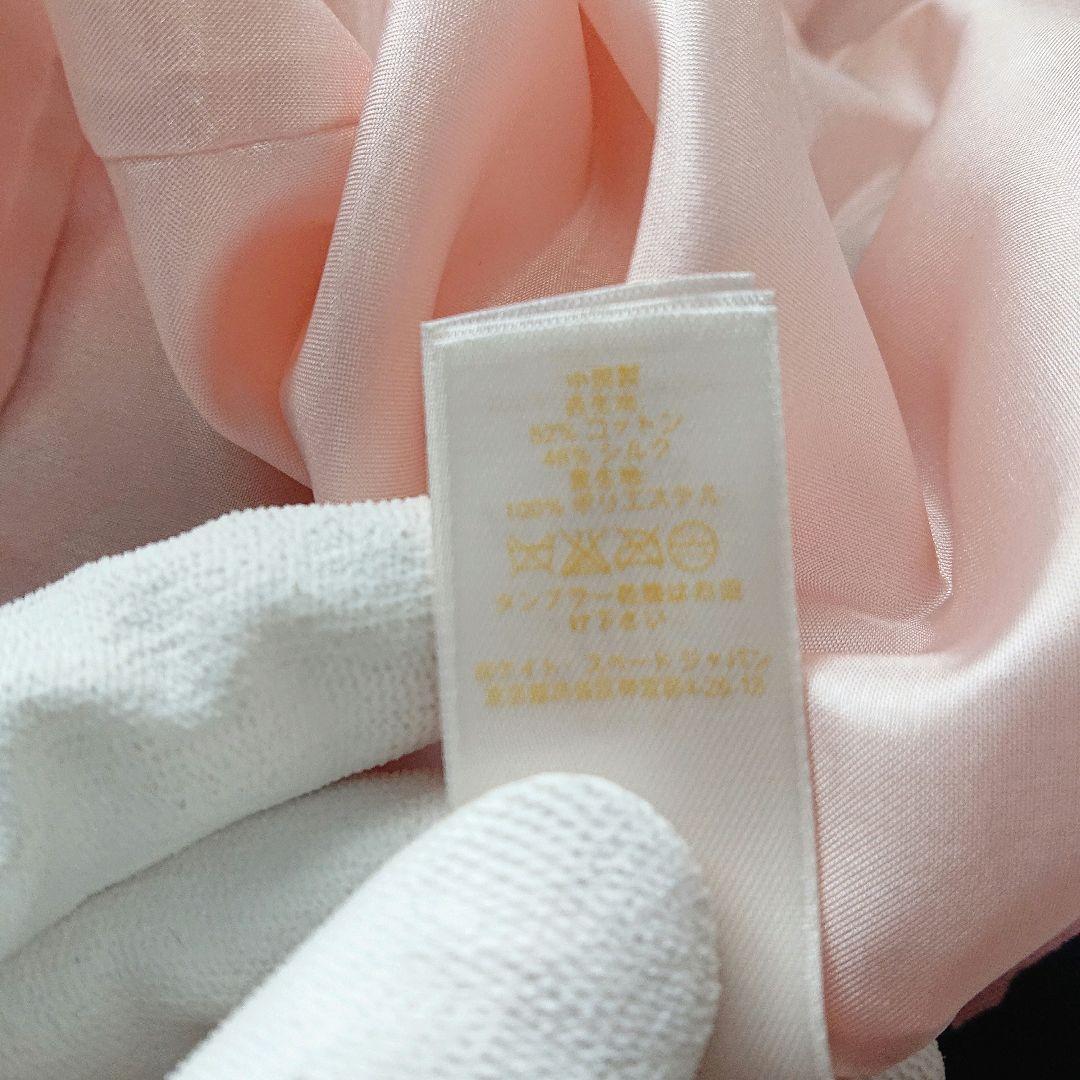 Kate spade ワンピース ランダムチェック Aライン リボン シルク混み Kate spade ワンピース ランダムチェック Aライン リボン シルク