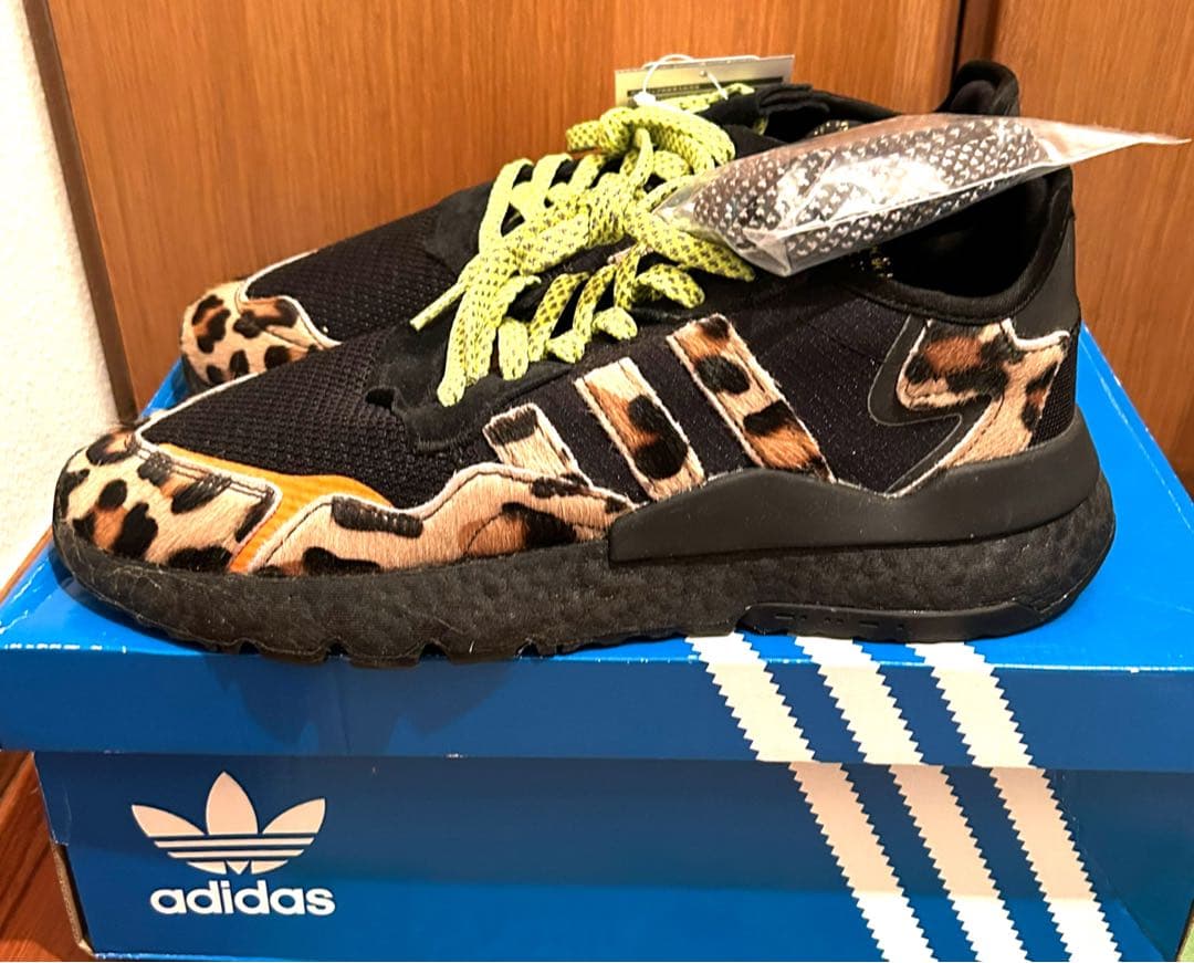 アディダス ナイトジョガー アップタウン 26.5cm ブラック レオパード adidas メンズ ナイトジョガー US サイズ: アディダスオリジナルス