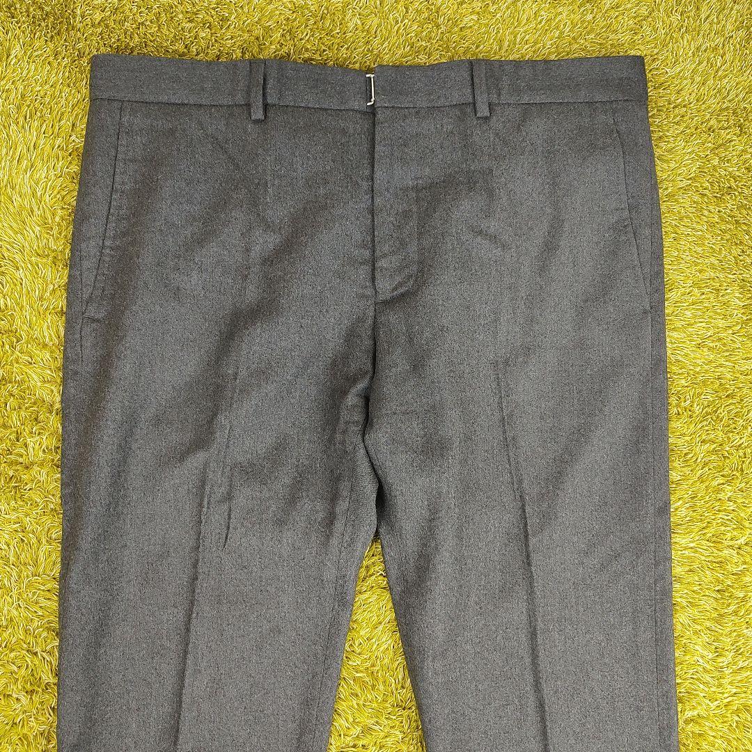 【美品】Dior HOMME センタープレス パンツ　カシミア混　　サイズ50