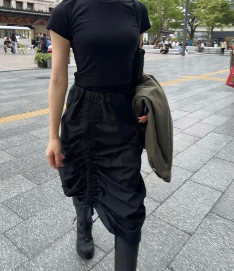 スカート baserange PICTORIAL STRAP SKIRT 24SS