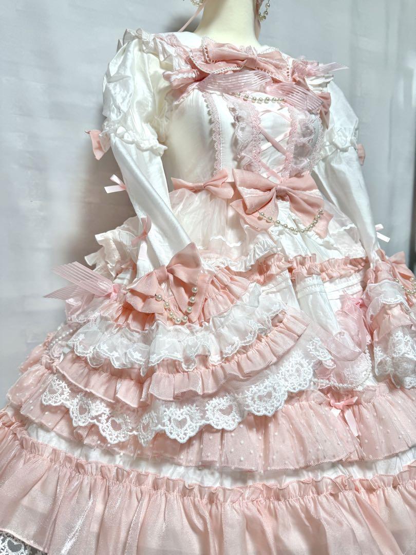 【Paopao Bear】プリンセスレースドールロリィタドレスセットアップ