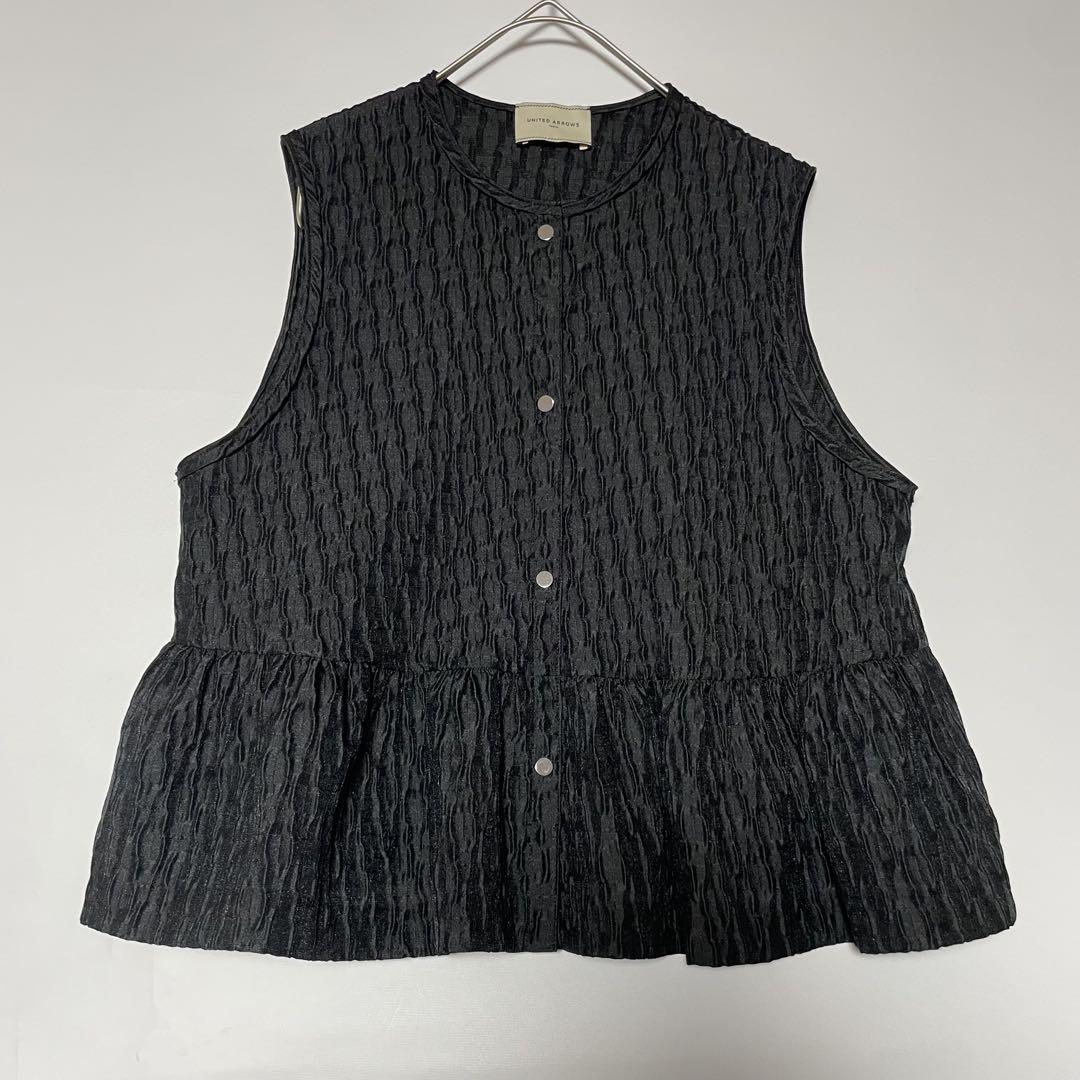 UNITED ARROWS エアリージャカード ベスト ジレ ブラック UNITED ARROWS エアリージャカード ベスト ジレ ブラック - メルカリ