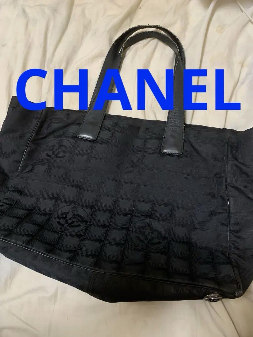 CHANEL ブラック ナイロン バッグ CHANELブラック ナイロン トートバッグ
