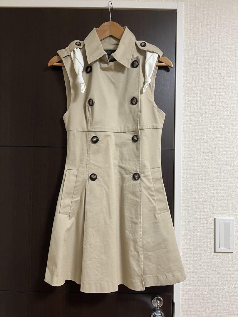 ✨タグ付✨ zara ザラ スカーフ付きショート丈ワンピース S ZARA スカーフ付きショート丈ワンピース トレンチ 新作 完売品