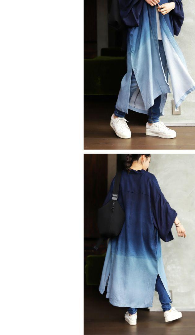 完売品❀倭物やカヤアンティカグラデーション着物和風ロング