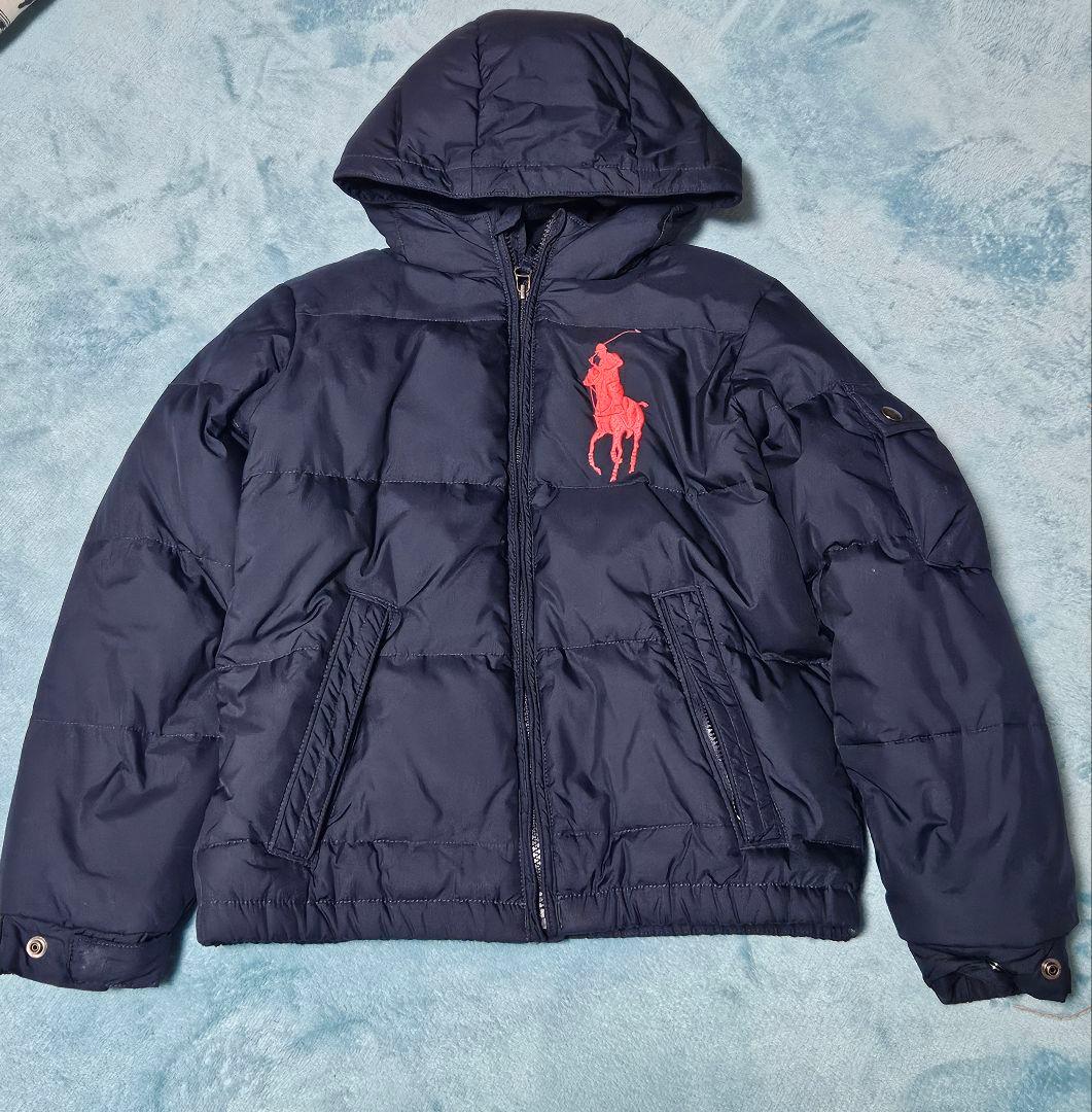 ポロ　ラルフローレン ダウンコート 140 ネイビー