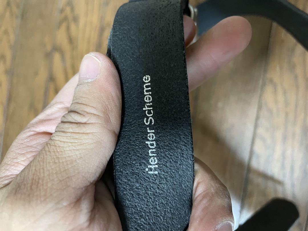 小物 Hender Scheme shrink shoulder belt Black