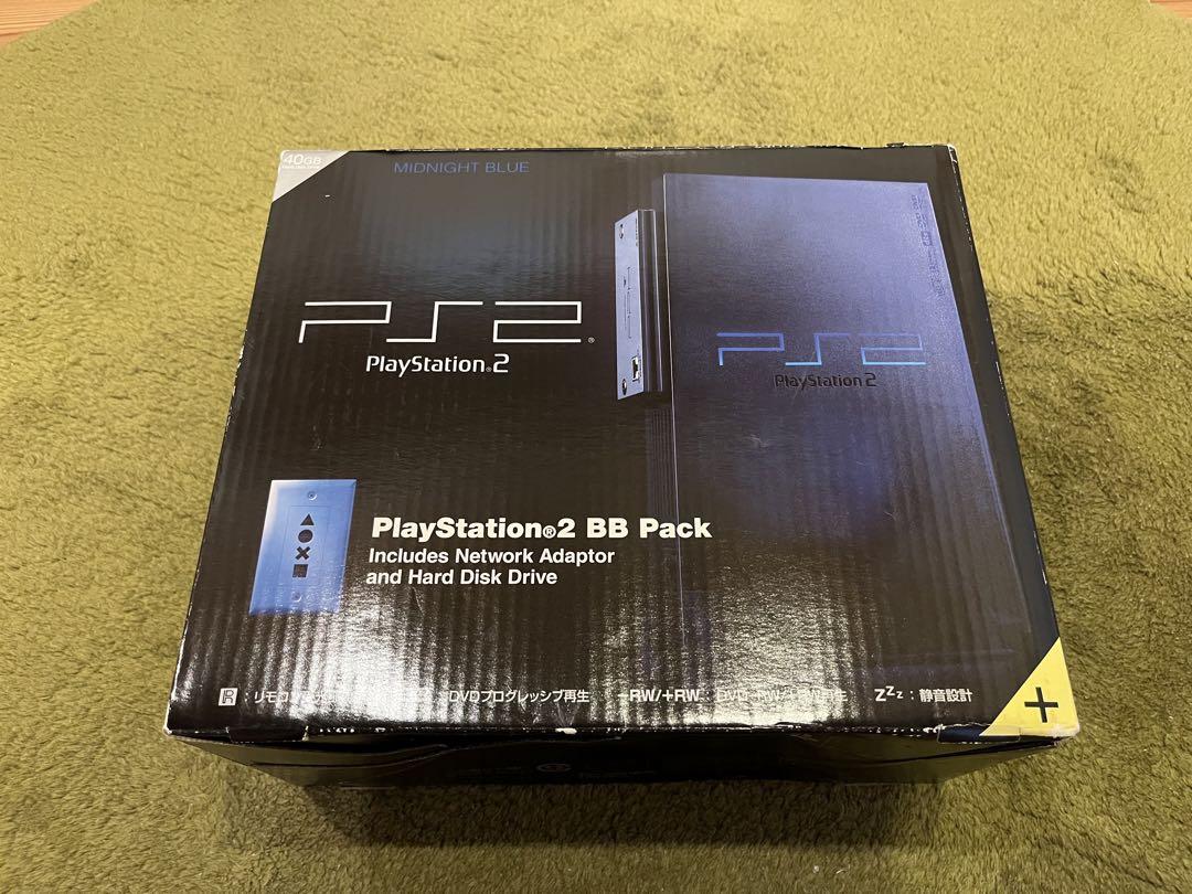新品未開封 PS2 ミッドナイトブルー BBパック SCPH-50000MB
