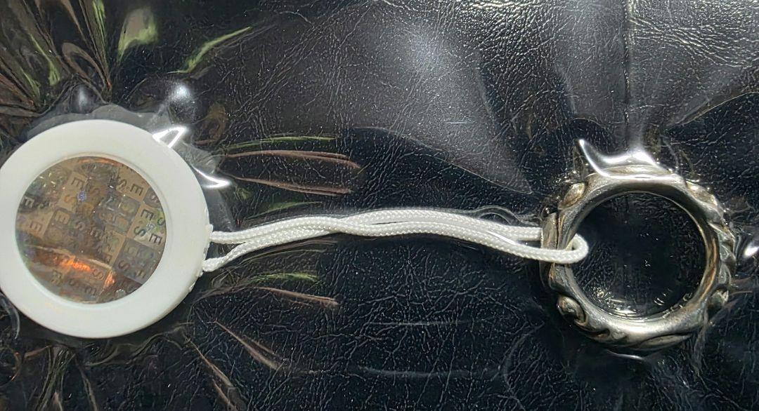 鑑定済み　CHROME HEARTS　スクロールバンド　リング　12号