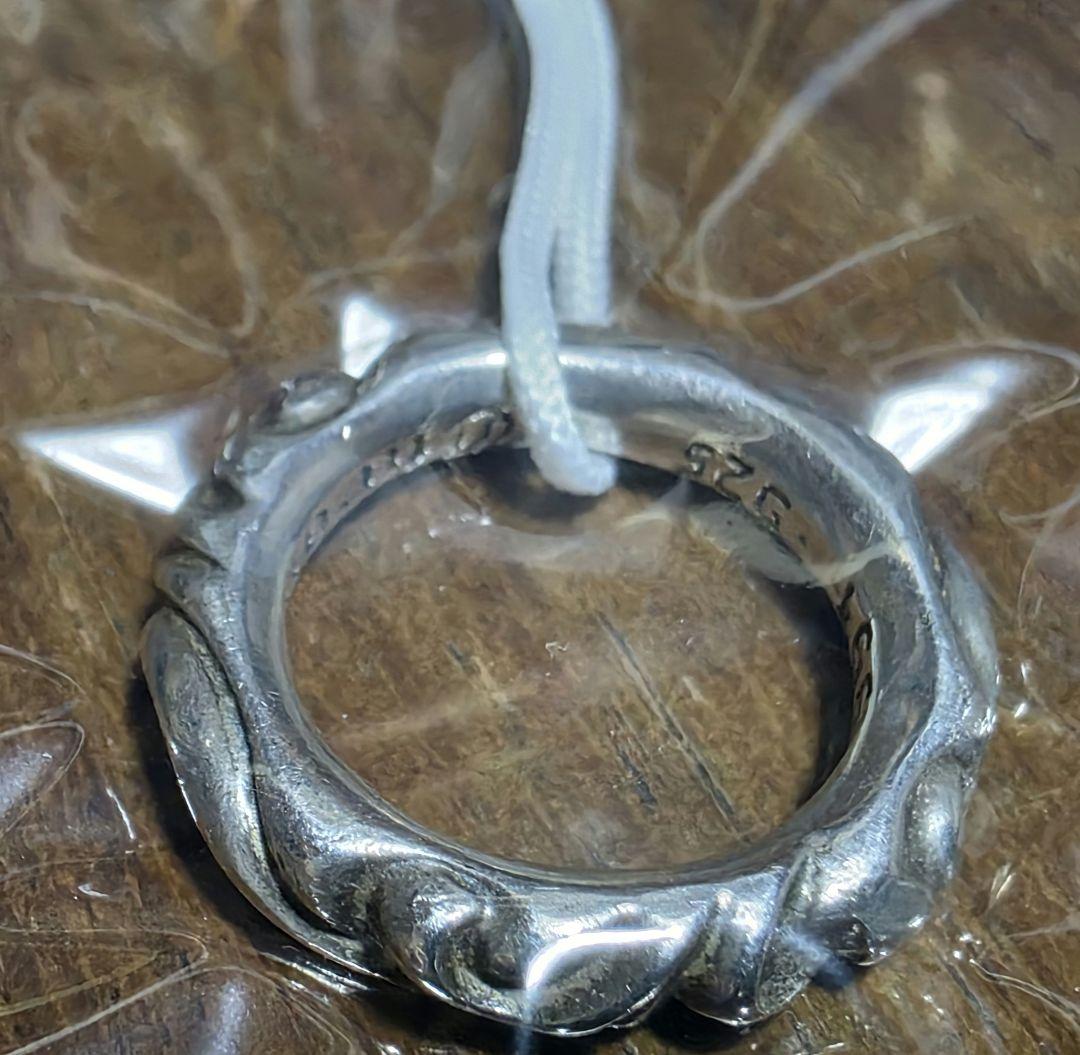 鑑定済み　CHROME HEARTS　スクロールバンド　リング　12号