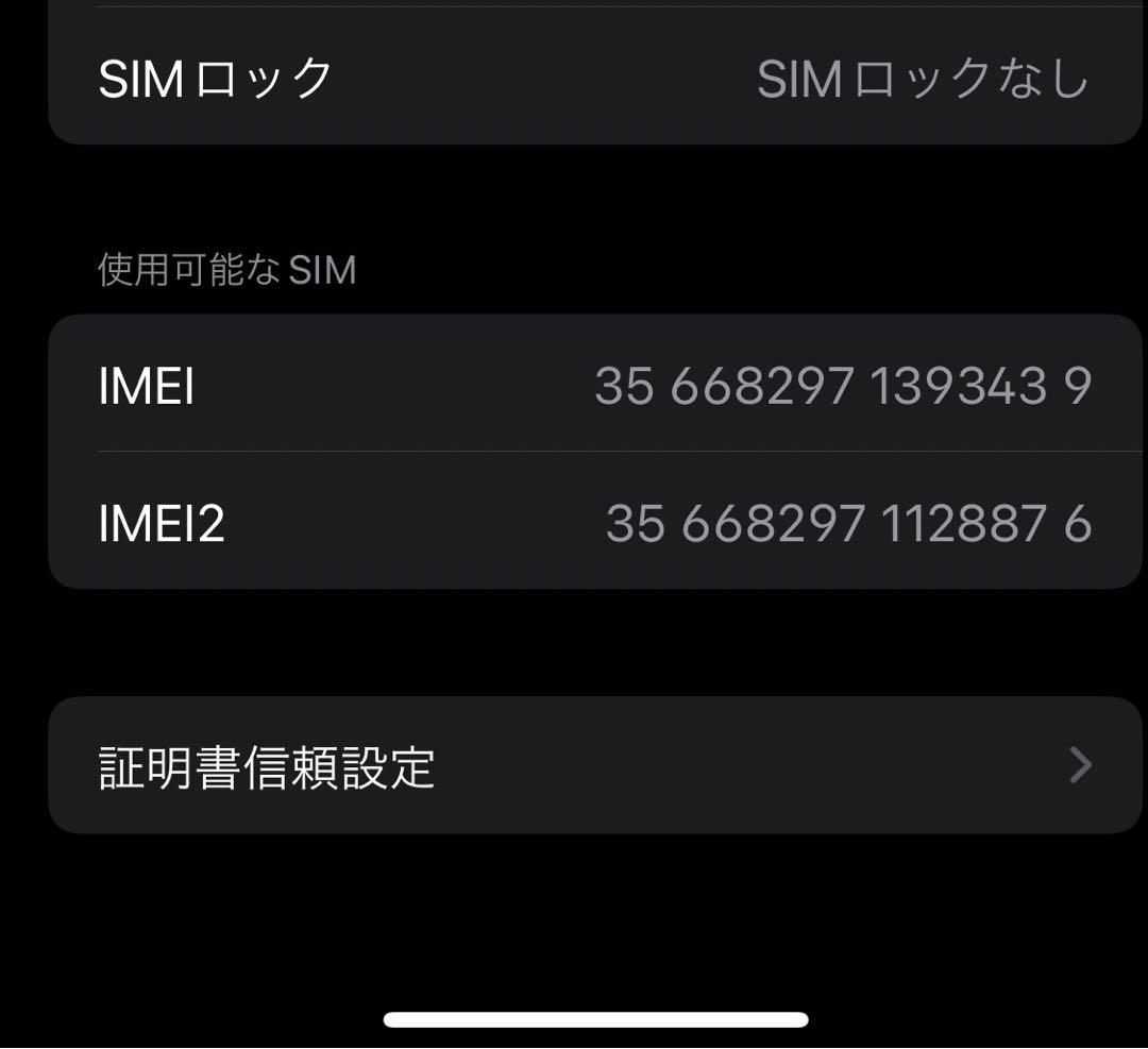 iPhone 13 ミッドナイト 256 GB その他