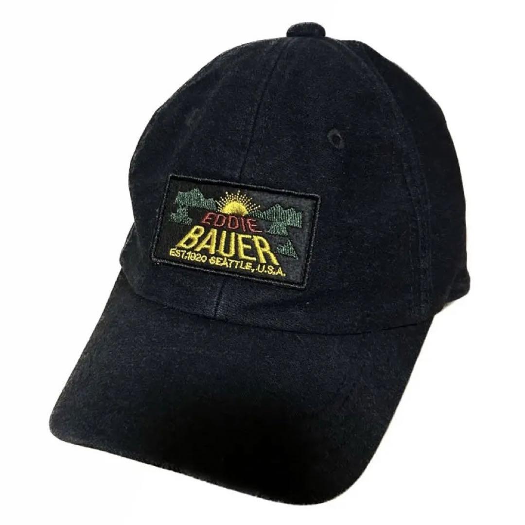 レア！80s USA製 Eddie Bauer ロングビルキャップ ビンテージ