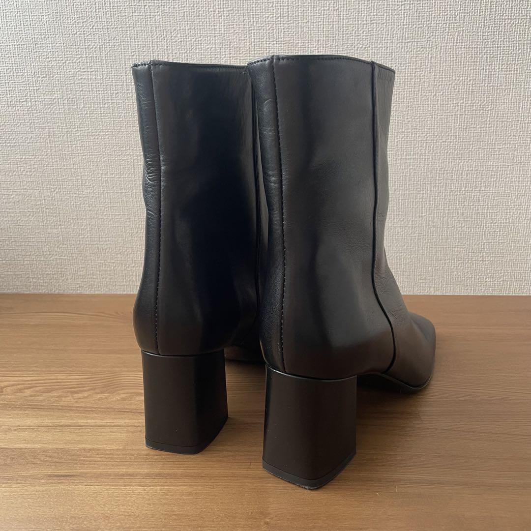 美品！FABIO RUSCONIファビオルスコーニ レザーブーツ36ブラック23
