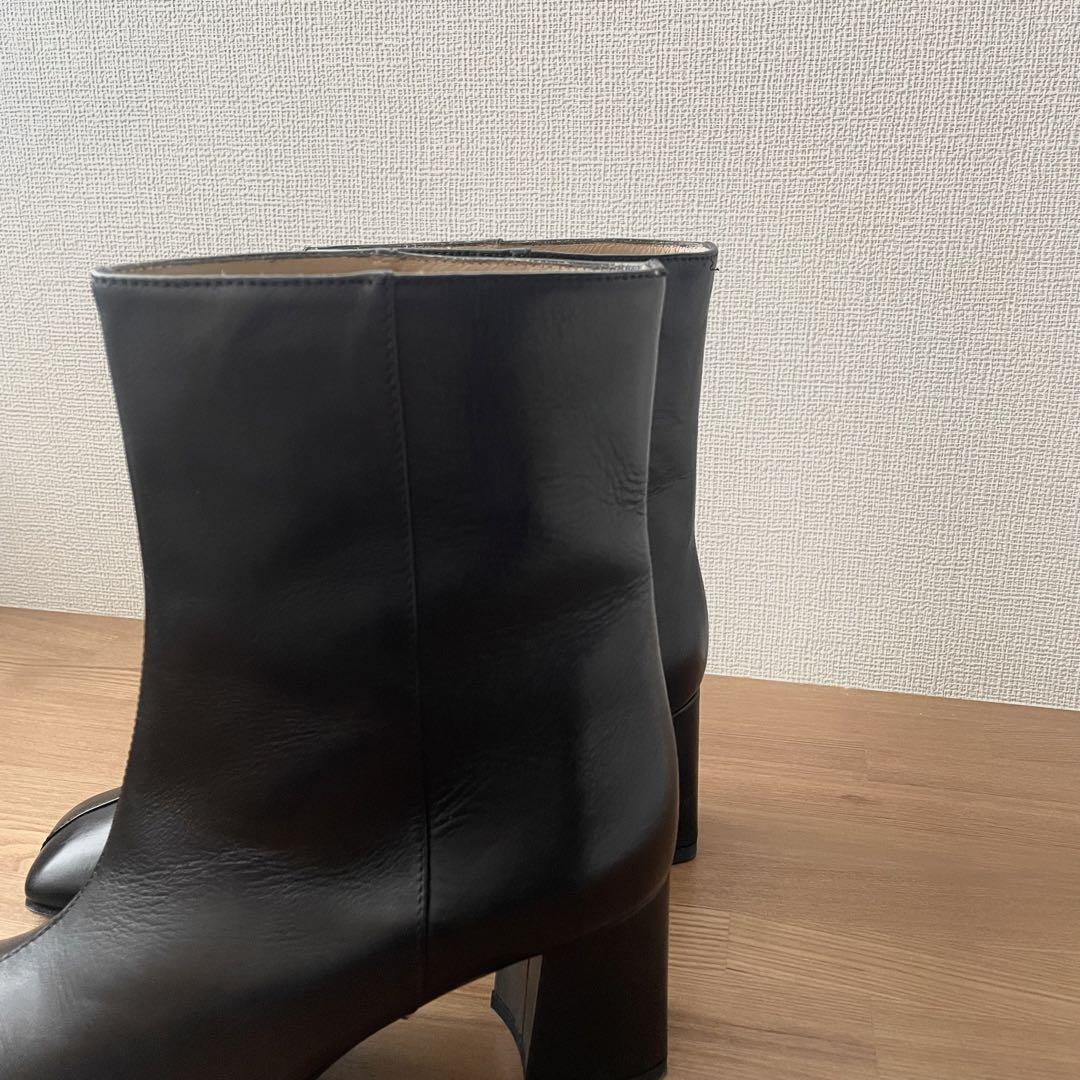 美品！FABIO RUSCONIファビオルスコーニ レザーブーツ36ブラック23