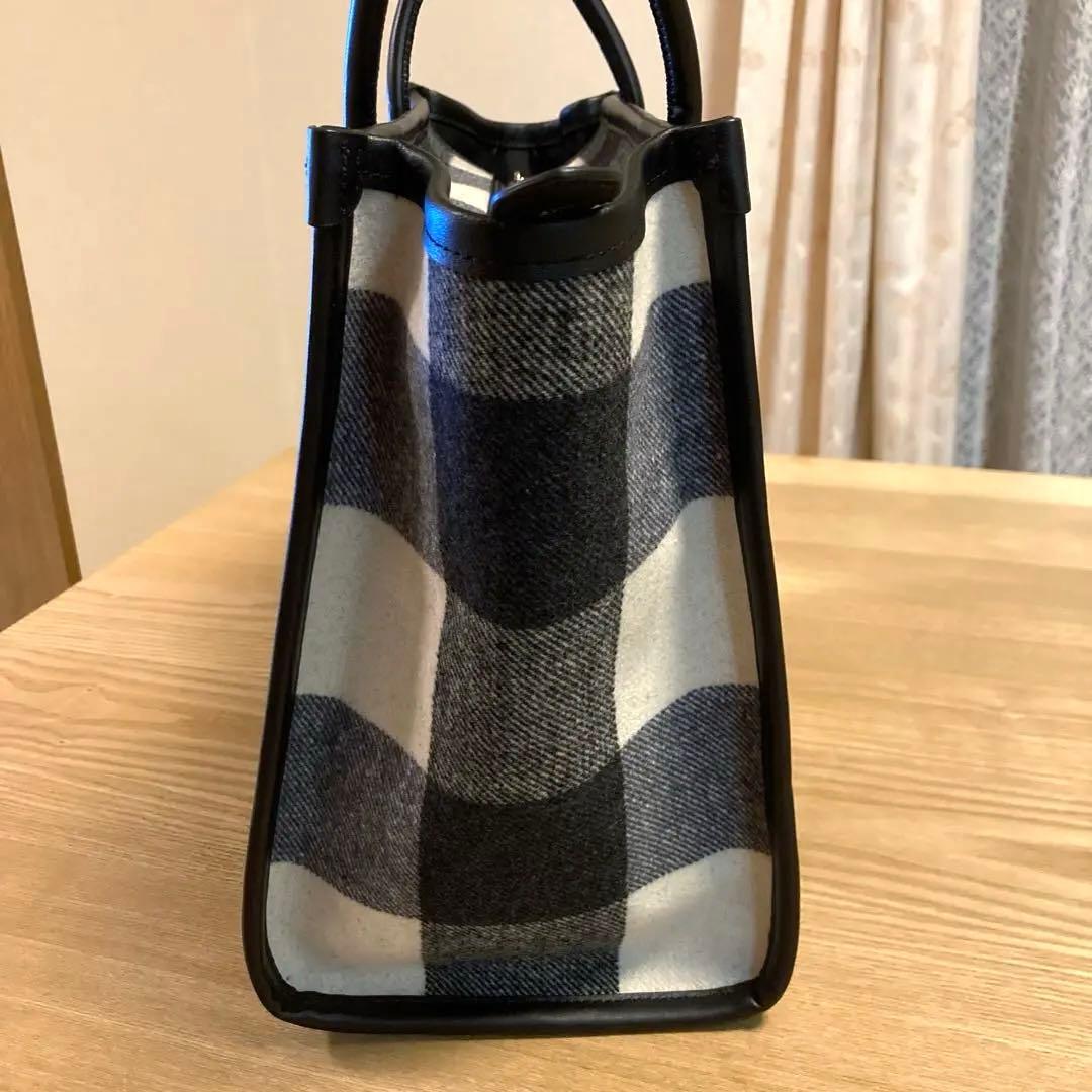 新品同様♡ケイトスペード♡エラ♡トートバッグ♡ウール×レザー♡チェック柄 新品同様♡ケイトスペード♡エラ♡トートバッグ♡ウール×レザー♡チェック柄