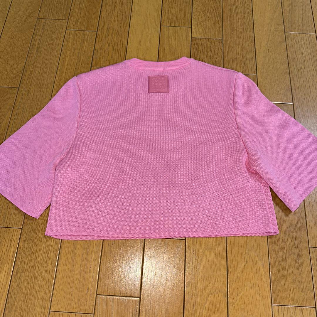 LOEWE ピンク 半袖ニットS