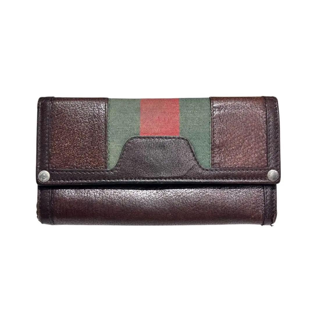 GUUCI 長財布 傷汚れあり